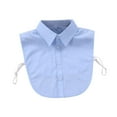 thumbnail image 3 of Esquirla Femmes Faux Col Accessoire Chemises Faux Col pour Chemises Uniformes Vêtements Bleu, 3 of 8