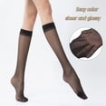 thumbnail image 3 of YooGuoGuo Womens 6 Pairs Knee High Sheer Tight Stockings Silky Ultra Thin Through High Elasticity Stockings Reinforced Toe, 3 of 7