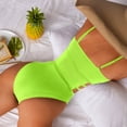 thumbnail image 5 of Afdoent One Piece Swimsuit For Women Summer Large Beach Solid Color Bikini Swimsuit Fashion Swimsuit Women's Clothing, 5 of 9