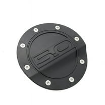 Fuel Filler Door Cover Gas Tank Cap Trim Black Compatible for Mustang GT 5.0 2015-2018