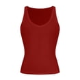 thumbnail image 7 of AnuYalue Womens Low Cut Tank Tops Deep V Neck Sleeveless Racerback Shirt Summer Workout Yoga Sports Ribbed Top, 7 of 7