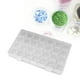 thumbnail image 5 of Caja de almacenamiento de uñas, 28 rejillas, respetuosa con el medio ambiente, duradera, transparente, PP, tapa separada, caja para puntas de uñas para pendientes de cuentas, joyería, transparente, 28, 5 of 12