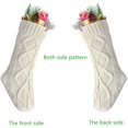 thumbnail image 5 of Goege Bailey Pack 618" Unique Ivory White Knit Christmas Stockings Style2, 5 of 5