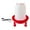 Z2-Red, variant on Leojiow Outdoor Heated Chicken Waterer Poultry Bath Drinking Water Heating Poultry Feeder Heating Hood Machine Hanging Indoor Outside Home Garden Presents For Poultry Lovers 4L Utility
