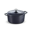 thumbnail image 3 of Tramontina 5.5 QT Covered Round Dutch Oven - Cast Iron - Dark Blue - Gourmet 80131/038DS, 3 of 8