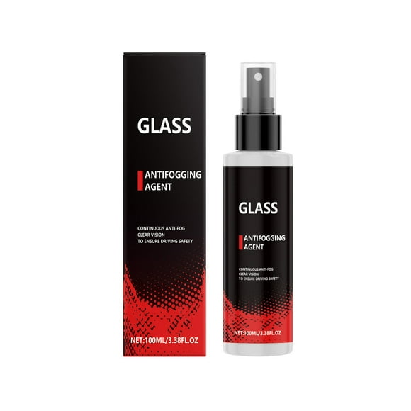 Kieccall 100ml Car Glass Anti Fog Spray - Clear Vision Protection for Rainy Day Driving, Window Decontamination and Fog Prevention