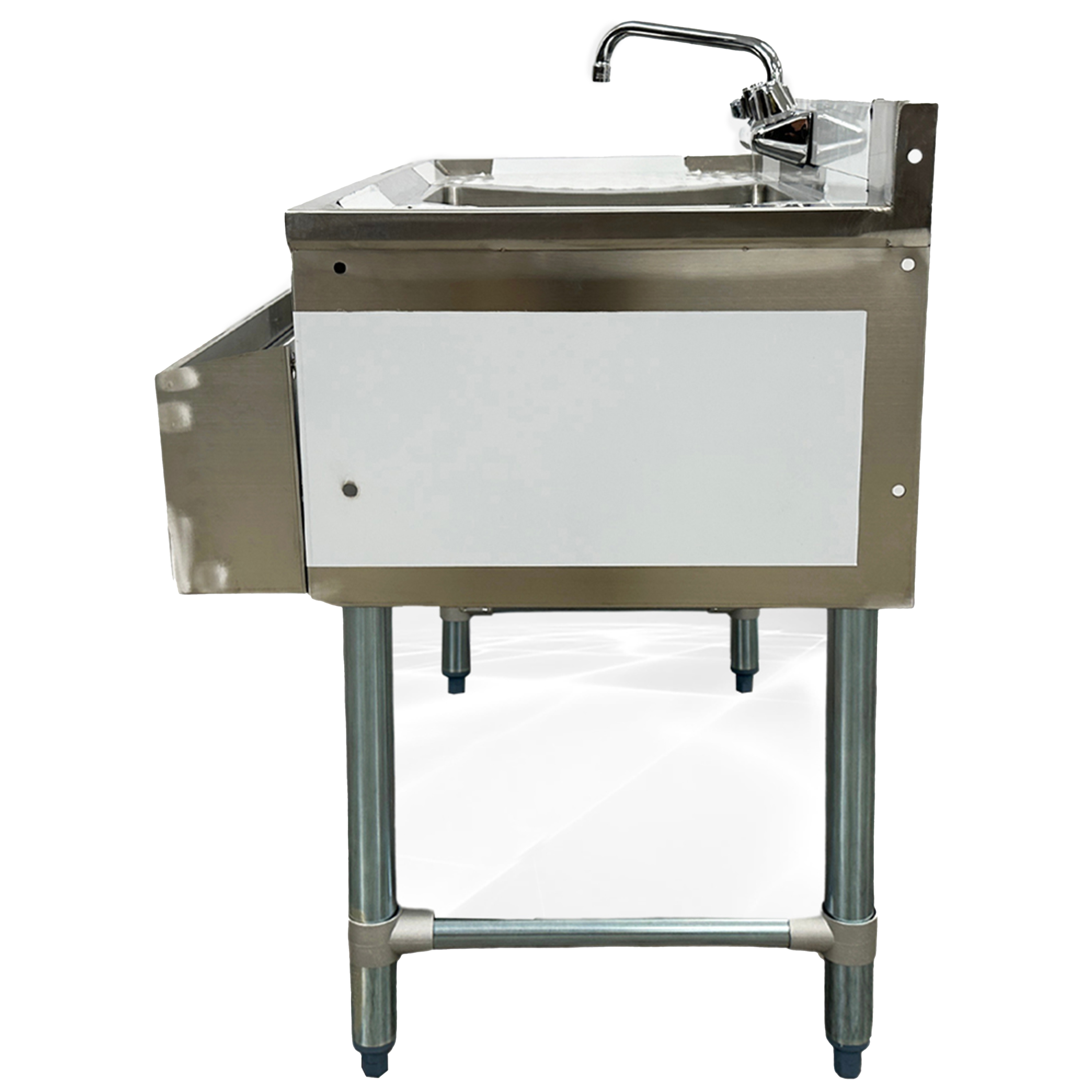 NSF Utility Sink, 36''x23''x33'' Free Standing Kitchen Sink, Compartment Bar Sink with Faucet