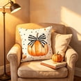 thumbnail image 2 of Halloween Pillow Covers 18x18 Ghost Pumpkin Digital Print Throw Pillow Cases, Spooky Decorative Cushion Covers for Couch Sofa Bedroom, Soft Polyester Halloween Decor by OVFUIZ, 2 of 8