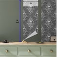 thumbnail image 5 of Ambesonne Charcoal Grey and White, Gothic Peel & Stick Wallpaper, 5 of 5