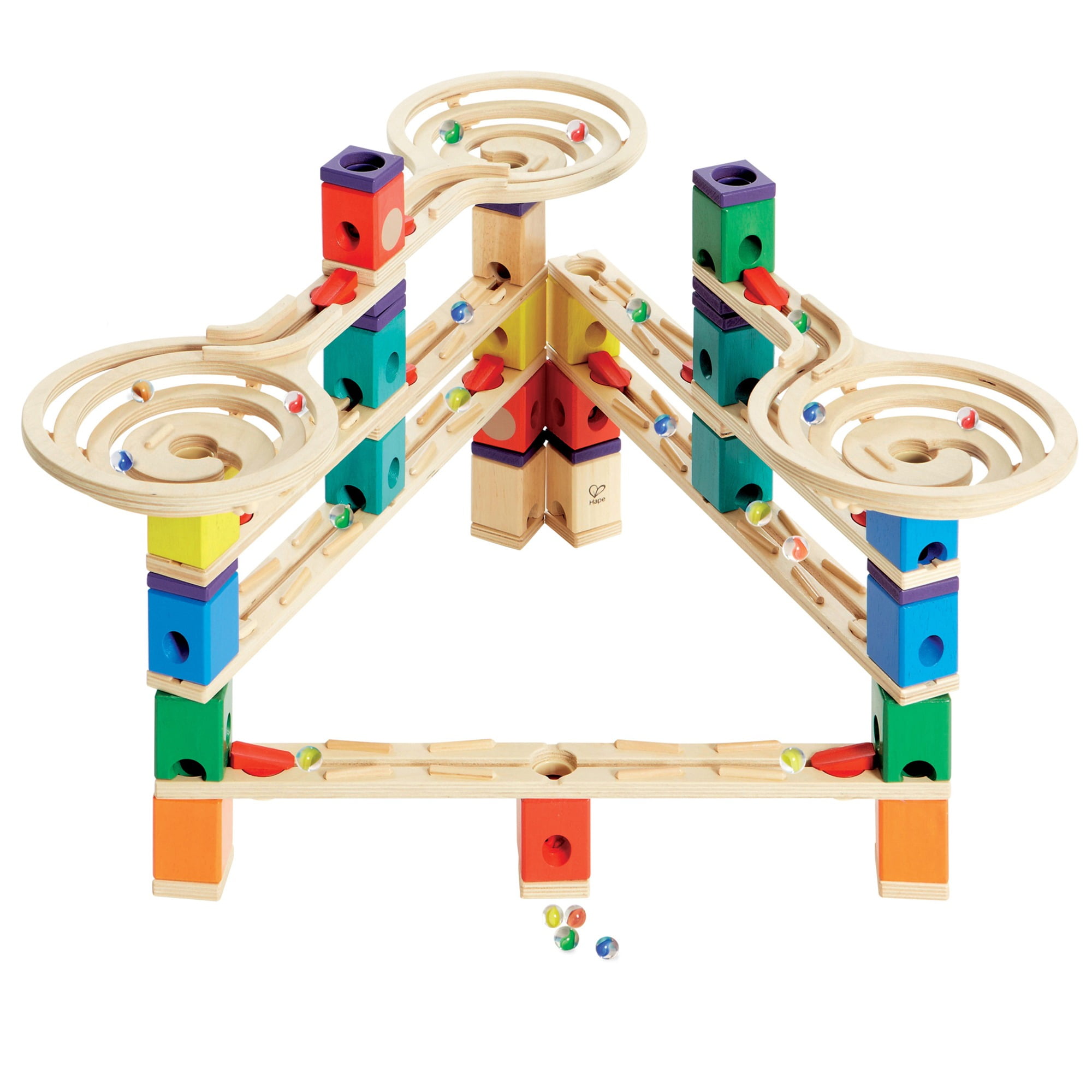 Hape, Wooden Blocks, Quadrilla Super Spiral 101 Pieces, Multicolor