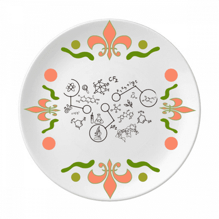 

Technological Sense Organic Chestry Molecular Flower Ceramics Plate Tableware Dinner Dish