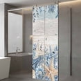 thumbnail image 3 of Blue Starfish Coastal Window Privacy Film,Eucalyptus Summer Nautical Shell Vintage Static Cling UV Sun Blocking Heat Control Window Tint Day and Night,Non-Adhesive One Way Privacy Cover 29.5''x78.7'', 3 of 7