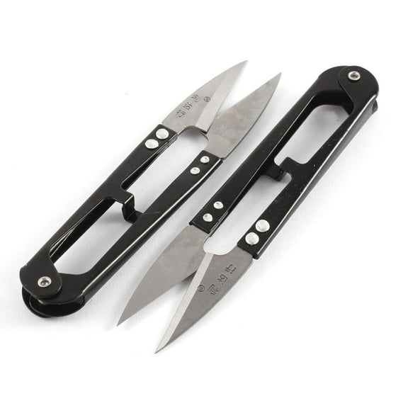 Unique Bargains Metal Sewing Snips Thread Cutter Yarn Scissors Nipper 2pcs