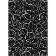 thumbnail image 2 of Addison Rugs Chantille Indoor/Outdoor Transitional Geometric Black Machine Washable Rectangle Rug, 5' x 7'6", 2 of 8