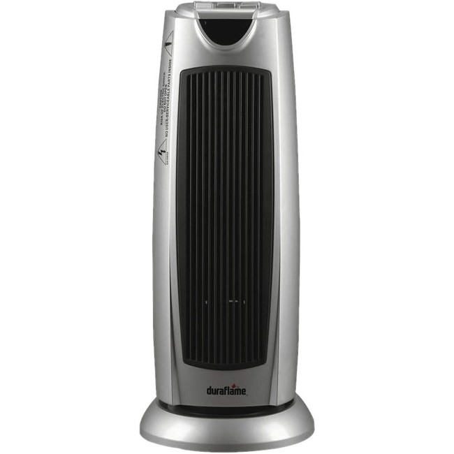 DuraFlame Ceramic Tower Heater Grey