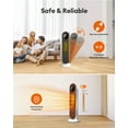 thumbnail image 4 of 25" Space Heater Indoor Room, Electric Heater with Remote Fast Heating,Overheating Protec,New, 4 of 9