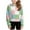 Green, variant on mgoYE Hoodie for Teenager Girls Crop Tops Kids Hoodies Cute Plaid Color Block Shirts Long Sleeve Cropped Casual Pullover Fashion Sweatshirts|Blue 12-13 Years