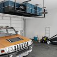 thumbnail image 1 of 3x8ft Heavy Duty Metal Overhead Garage Storage Rack, 22'' to 40" Height Adjustable Garage Ceiling Storage Racks, 600lbs Weight Capacity, 1 of 8
