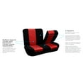 thumbnail image 4 of FH Group Full Interior Set Red Seat Covers for Auto w/ Beige Heavy Duty Floor Mats, 4 of 6