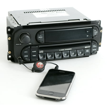 Jeep Ipod - 2002-2007 Chrysler Jeep Dodge Radio AM FM 6 CD iPod Aux RBQ Digital P05091507AG - Refurbished
