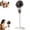 white, variant on Standing Fan for Bedroom, Air Circulator Cooling Device Quiet Motor, 90° Oscillating Pedestal Fans, 3 Speeds, USB, Adjustable Height for Home