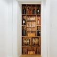 thumbnail image 7 of WINDLAND for Creative 3D Door Sticker Wine Cabinet Wallpaper Self Adhesive Wall Mural Pos, 7 of 7