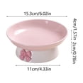thumbnail image 3 of Pink Bow Ceramic Bowl with Cute Bowtie for Food Water， Dish Pets Feeding Bowls Suitable for Small Cat Dogs Pink, 3 of 6