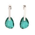 thumbnail image 1 of Aretes LuckyLy Mujer con Cristal Rosa Verde Esmeralda o Morado Amatista Acero Inoxidable Modelo Amber UNITALLA, 1 of 7