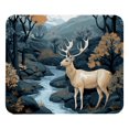 thumbnail image 1 of Alfombrilla de ratón con diseño de ciervo y árbol: superficie lisa, acolchado grueso y diseño ergonómico para juegos y uso en la oficina., 1 of 7