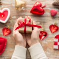 thumbnail image 4 of 24 PCS Valentine's Day Heart Ornaments Heart Shaped Christmas Tree Baubles Heart Hanging Ornaments for Valentine’s Day Wedding Party Tree Ornaments (Red, 24), 4 of 5