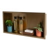 thumbnail image 6 of ALFI brand ABNP2412-BG 24" x 12" Brushed Gold PVD Stainless Steel Horizontal Single Shelf Shower Niche, 6 of 10
