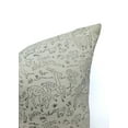 thumbnail image 4 of Fabdivine Duck Canvas Hand Block Print Decorative Throw Pillow Cover , 18"X18", Brown, 4 of 5