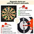thumbnail image 3 of Magnetic Dart Board Outdoor Game for Kids with 12 Darts, Best Toys Gifts for Teenage Boys Girls Age 5 6 7 8 9 10 11 12 13 14 15 16 Years$$Sport & Recreation Other, 3 of 6
