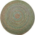 thumbnail image 2 of Rhody Rug Sophia SO65 Moss Green 6 x 6 Round - Braided Area Rug, Home Decor, Floor Mat or Bedroom Rug - Easy Care, Ideal for High Traffic Areas in Hallway and Living Room - Made in USA, 2 of 2