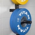 thumbnail image 4 of Titan Fitness Weight Plate Wall Mounted Storage Rack, Angled 4-Peg Design, Olympic Sized Weight Plate Organizer, Rated 800 LB, Anchored Wall Mounted Storage, 4 of 8