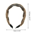 thumbnail image 4 of Unique Bargains 1 Pc Fashion Lace Headband 5.71"x4.72" Brown, 4 of 6