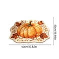 thumbnail image 3 of Fall Area Rug, 20x24'' Orange Pumpkin Floor Carpets Washable Indoor Floor Area Mat Stain-Proof Mat Non-Skid Rugs for Living Room Dining Kitchen Bedroom, Autumn Maple Leaf Thanksgiving Decor, 3 of 6
