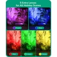 thumbnail image 6 of EDISHINE Garden Spotlight Outdoor, LED Landscape Light, 5 Color Lenses, Waterproof, Adjustable, 1 Pack, 6 of 11