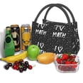 thumbnail image 3 of Balery I love Math Bolsa de Aislamiento Portátil – Bolsa de Almuerzo con Forro de Aluminio Mejorado, Funda Impermeable y Fácil de Limpiar para Picnic y Caja de Almuerzo, 3 of 6