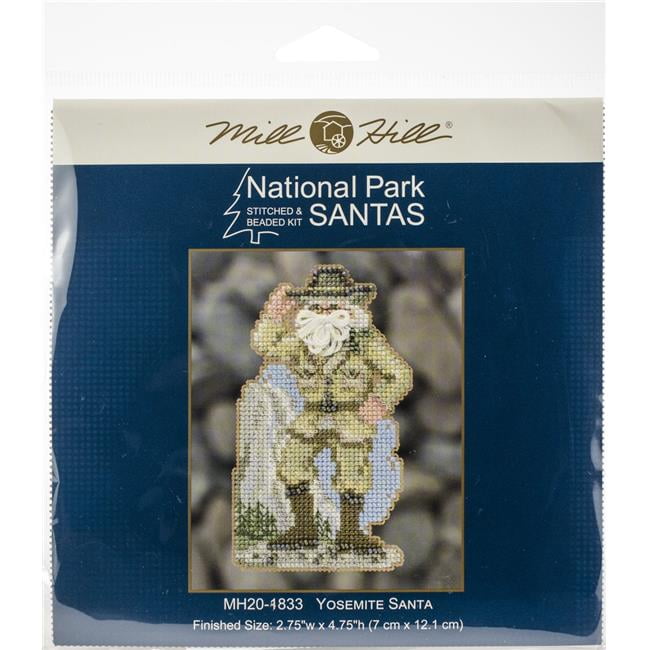 Mill Hill Counted Cross Stitch Ornament Kit 2.75"X4.75"Yosemite Santa