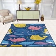 thumbnail image 3 of Fish Or Cat Area Rug Washable 80 x 58 Floor Carpet Mat Non Slip for Bedroom Living Room Home Decor, 3 of 7