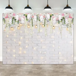 4ftx4ft off White Flower Backdrop, Photo Prop, Floral Wall Decor, Wedding  Photo Booth Decor, Wall Flowers, Wedding Backdrop 