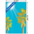 thumbnail image 3 of Palm Trees Against Blue Sky Wall Poster, 14.725" x 22.375", 3 of 3