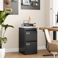 thumbnail image 2 of AUHUP 2 Drawer Metal File Cabinet with Lock, Black Vertical Filing Storage Cabinet for Home Office Letter, A4, Legal Papers, 2 of 9