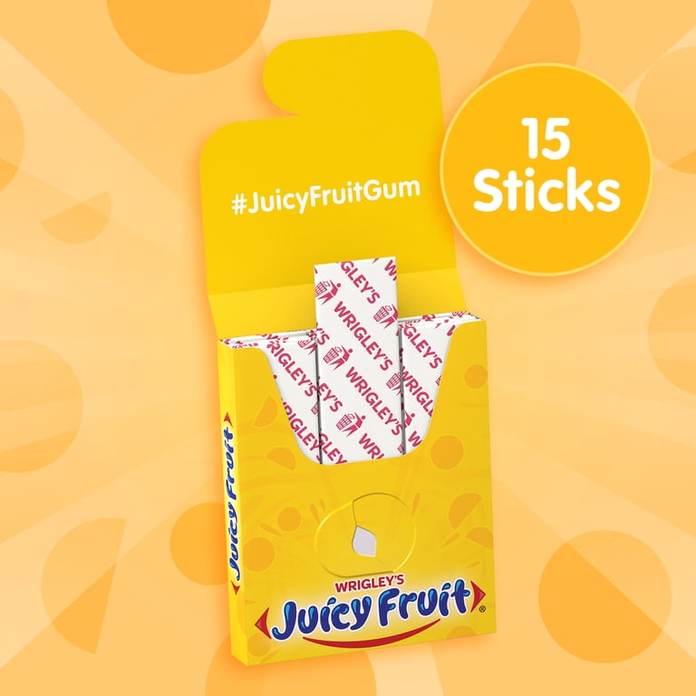 Juicy Fruit, Bubble Gum, 15 Pieces, Original Flavor - Walmart.com