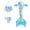 Sky Blue, variant on shqvo Girls Bathing Suit 3PCS Hot Spring Bikini Swimsuits with Fish Tail Kids Beach Set for Girl 4-13Y