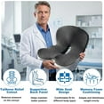 thumbnail image 4 of Seat Cushion for Car Chair, Memory Foam Lumbar Support for Long Sitting, Supportive Lumbar Cushion, Non-Slip Cushion with Removable Cover for Car, Office, and Home Use, 4 of 7