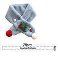 thumbnail image 2 of Bufanda de cuello cálida y agradable para la piel con dibujos animados de invierno navideños para niños, 2 of 5