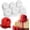 White, variant on Raspberry Silicone Mold, 6-Cavity 3D Berry Cake Mold, Nonstick Baking Mold for Mousse, Jelly, Chocolate, Soap & DIY Desserts, Food-Grade Silicone Bakeware