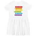 thumbnail image 3 of Inktastic Colored Crayons Girls Toddler Dress, 3 of 5